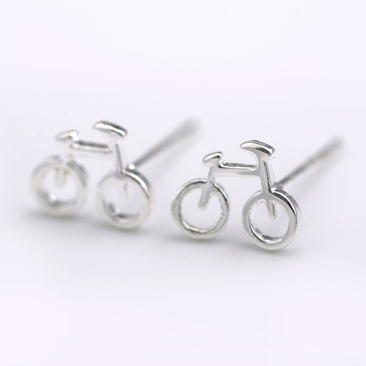 New Creative Mini Bicycle Earrings display picture 5