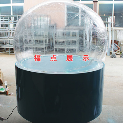 厂家定做亚克力大半球 有机玻璃球灯罩 橱窗展示道具 透明空心球|ru
