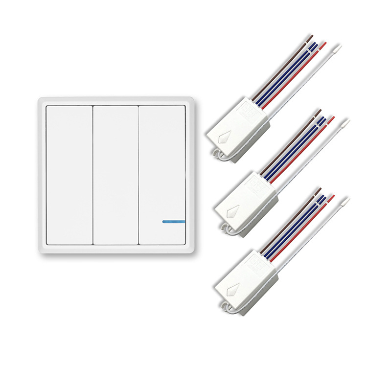 厂家批发86型智能遥控开关--随意贴免布线酒店灯具墙壁遥控开关