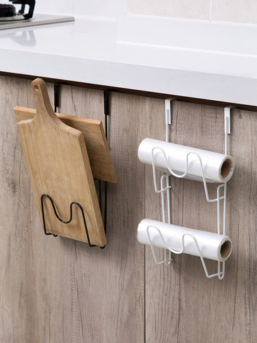 No punching door back pot lid rack kitchen chopping board drain rack to put cutting board storage rack pot lid hanger