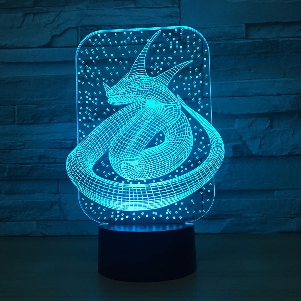 3D立体错觉灯 跨江大桥七彩触摸变色视觉灯 亚克力