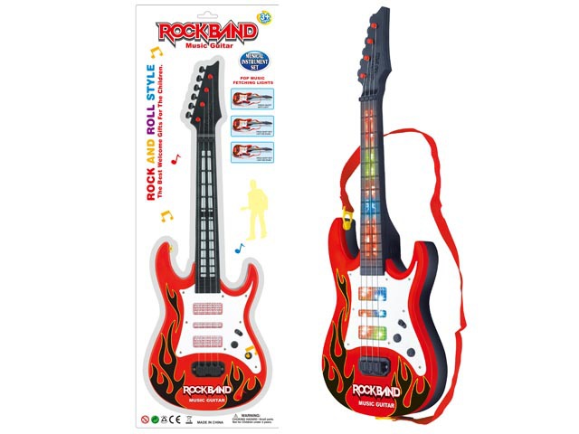 Children's toy guitar flash music simula...