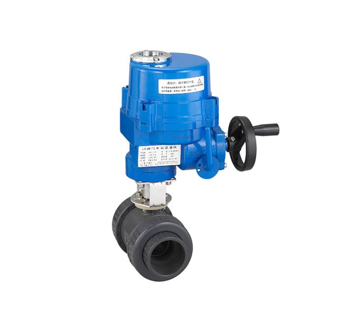 防爆型电动PVC双由令球阀 塑料电动球阀 防爆电动阀门塑料阀门