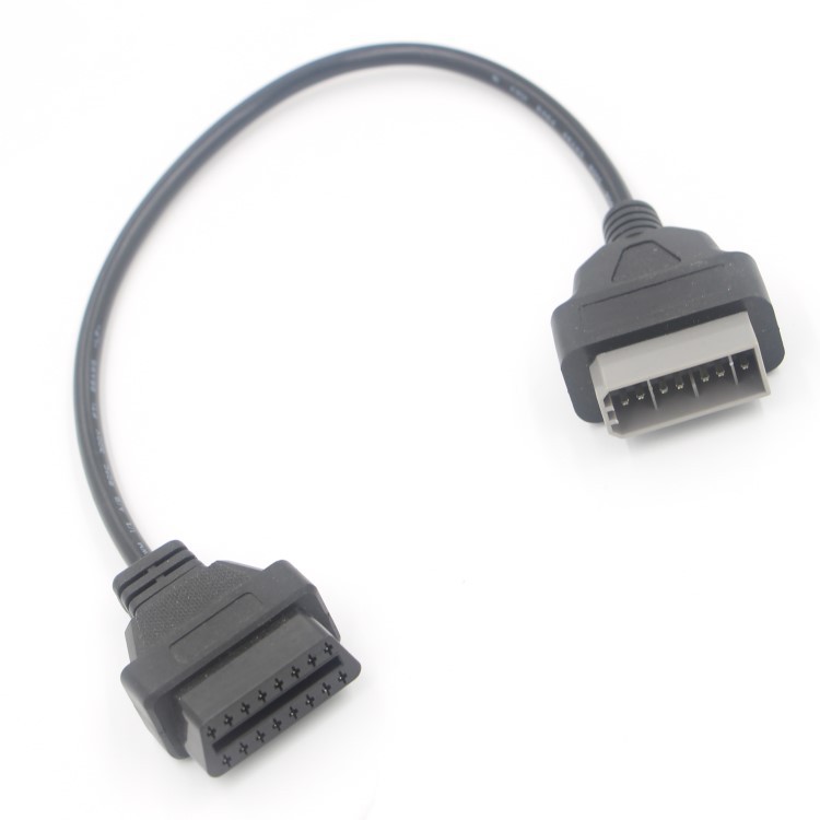 尼桑14PIN汽车换转线14PIN OBDII 16P TO NISSAN转换线汽车线材
