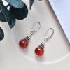 Onyx crystal, earrings, hair accessory, jewelry, silver 925 sample, Birthday gift, wholesale