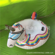 独角兽滑雪圈户外充气火烈鸟滑雪圈充气火烈鸟滑雪圈加厚耐寒PVC