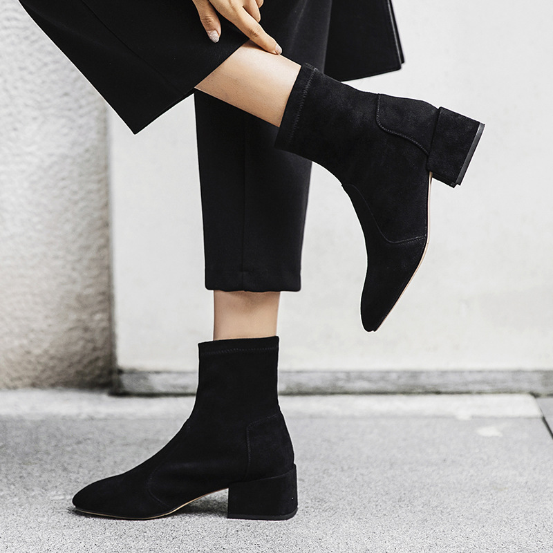 Bottes femme JING XIN en Daim - Ref 3354828 Image 4