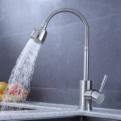 304 stainless steel universal sink faucet kitchen sink two-speed hot and cold shower faucet