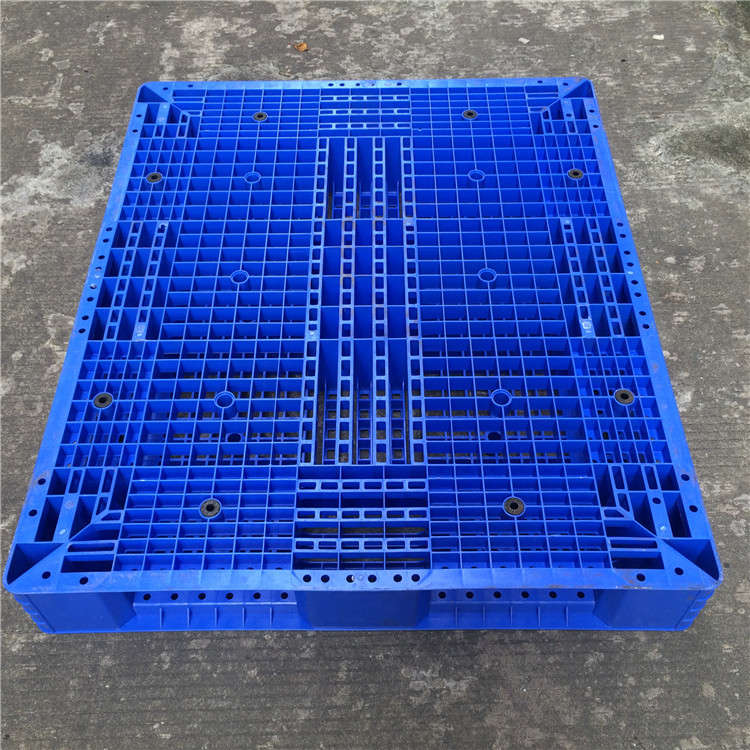 蓝色塑胶卡板 田字形塑料托盘1200*1000*150MM新料生产注塑卡板