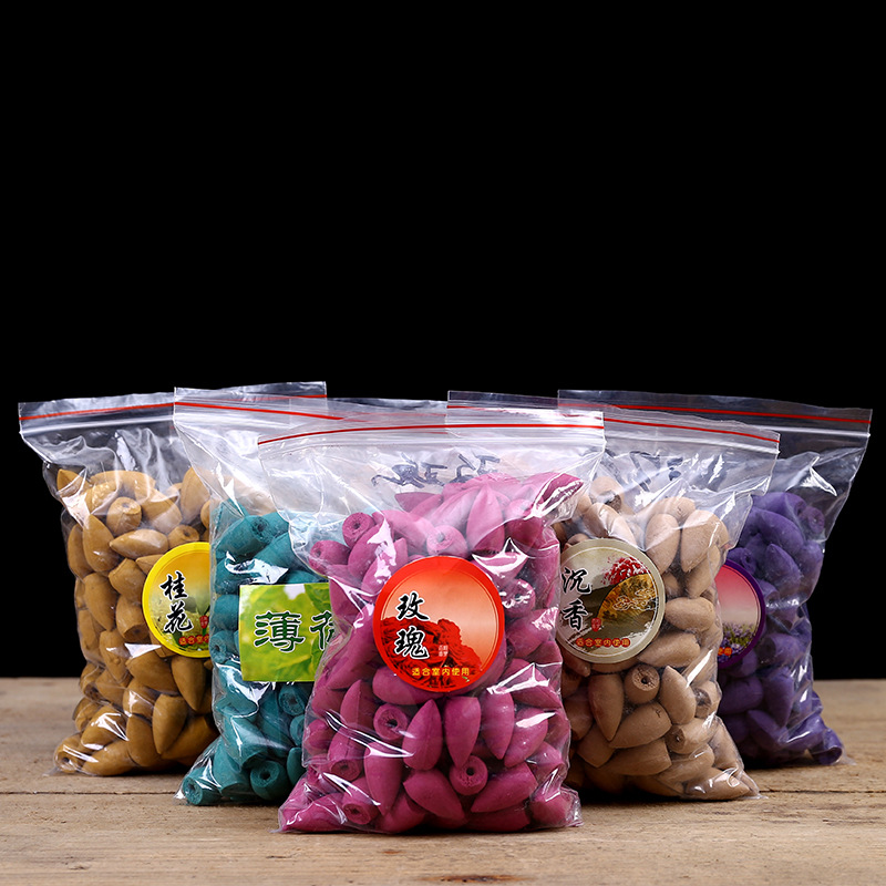 倒流香粒 1斤装熏香炉家用室内除臭去味檀香沉香观烟香薰佛教用品|ru