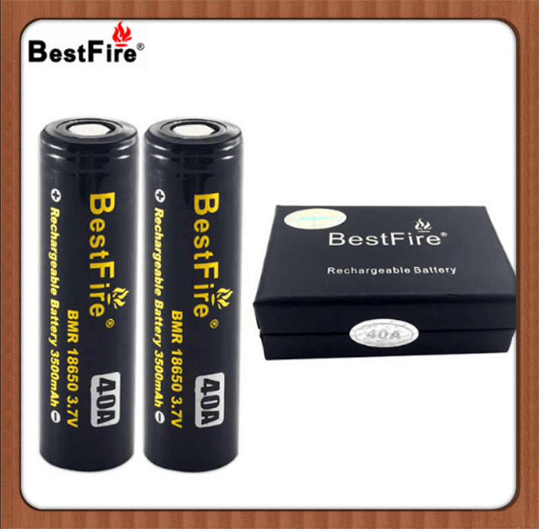 BestFire18650锂电池充电电池3500mAh40A3.7V动力进口锂电池组