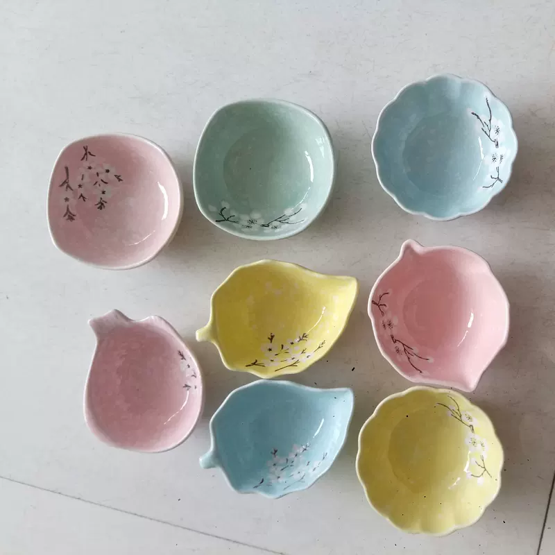 Ceramic vinegar plate snack disc 3.6 inch Han disc snack disc tableware dish