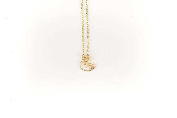 small sloth panda koala bear pendant necklace