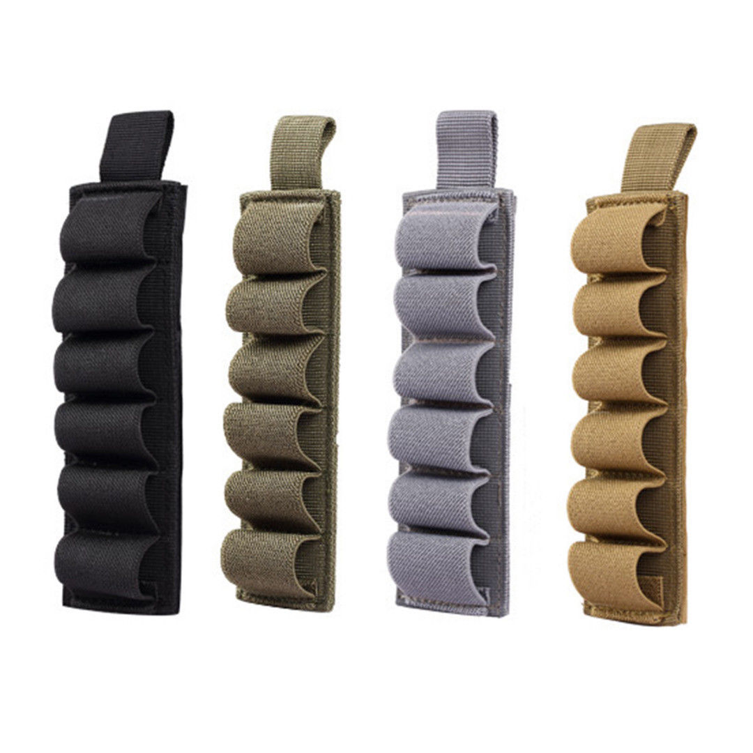Tactical 6 Rounds Shotgun Shell Holder Card Strip Tactical Bullet Pack