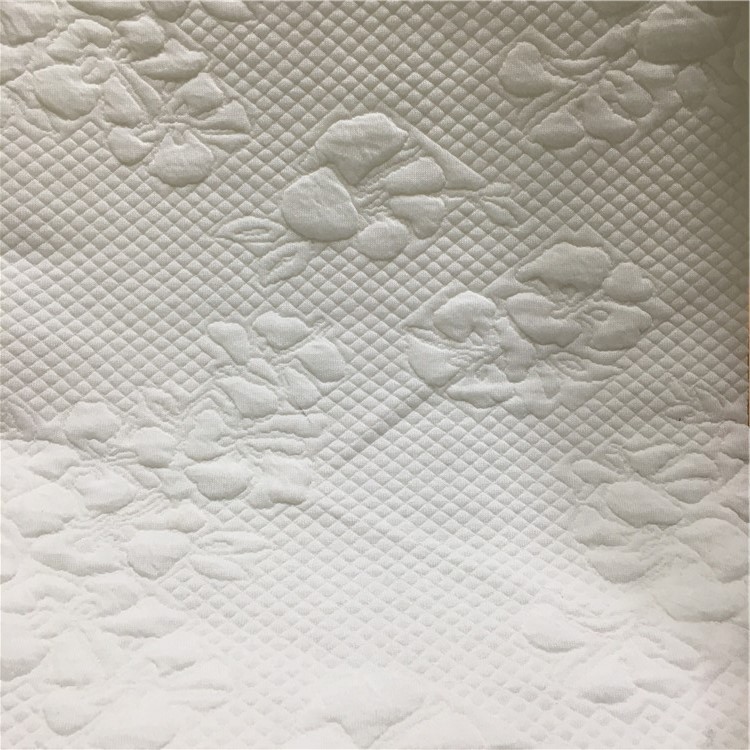 厂家供应TR花朵提花 涤人棉小花朵提花面料 服装面料