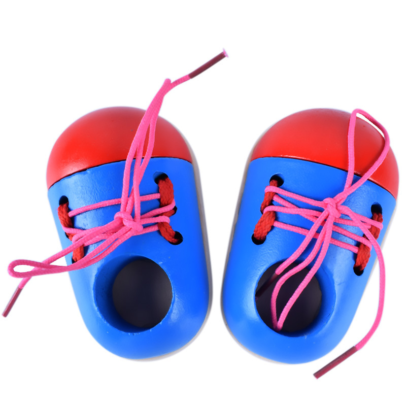Curated visual reference: Picture Idea: Children S Shoelace Threading Toys Infant Wooden Early Education