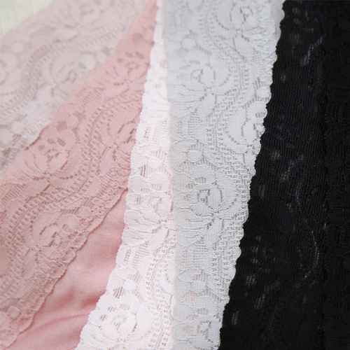 Manufacturer Promotion Lace Mid-waist Silk Flat Women's Briefs 100 Mulberry Silk Multi-Color