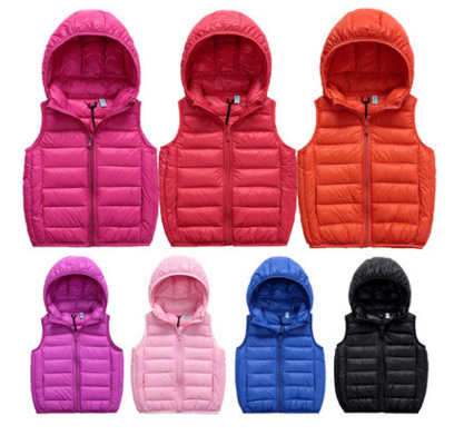 children Down Vest Thin section Large Boys &amp; Girls Tongbaobao spring and autumn vest Suits Vest waistcoat