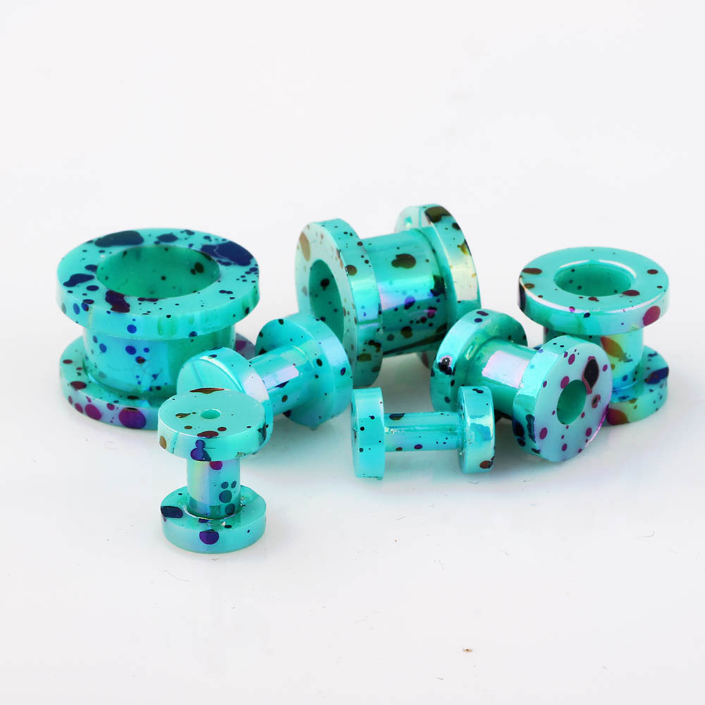 Acrylic Sharp Cone Ear Expanding Set Ear Expander Auricle Puncture Jewelry Nest Cow Cross-Border Amazon detail image 11