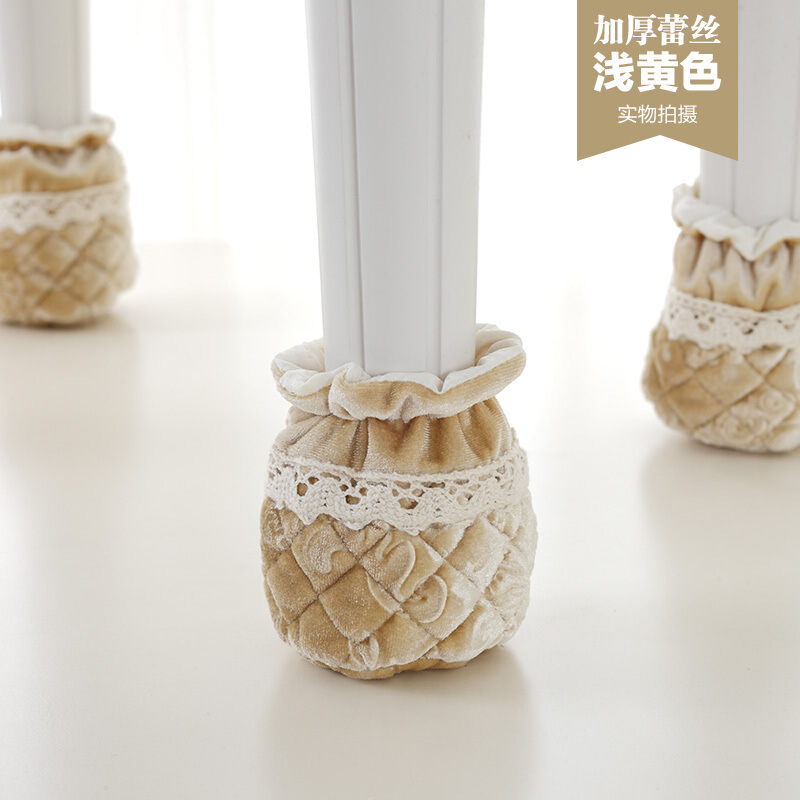 Una variedad de mesa de felpa y silla cubierta de pie mesa y silla almohadilla de pie sofá cubierta de pie cama cubierta de pie máquina lavable