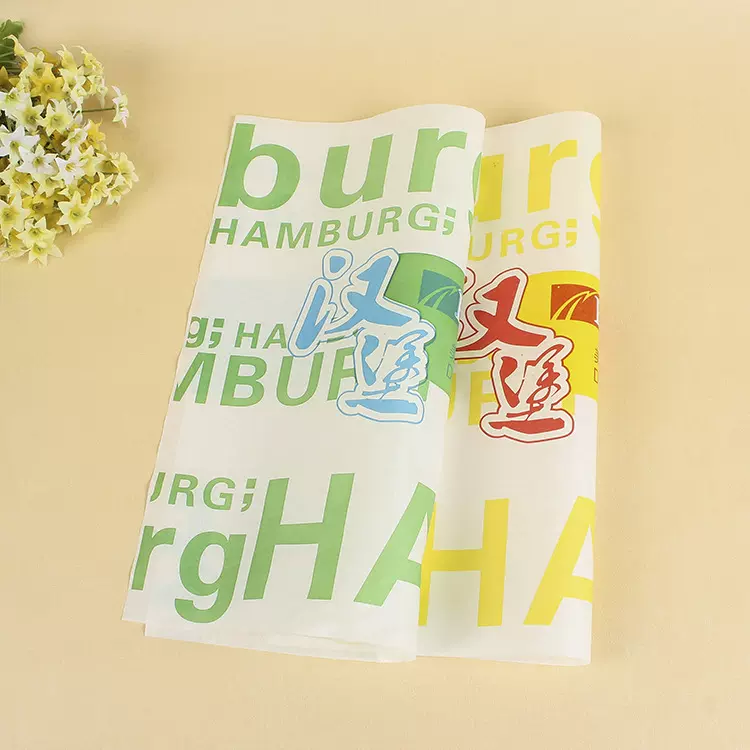 鸡肉卷包装纸汉堡纸面包防油纸卤肉卷纸防油渍鸡肉卷专用