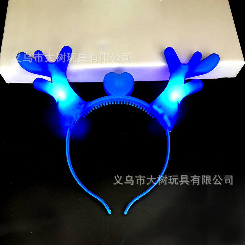 Nueva corneta emisora de luz con luz ciervo dragón cuerno tocado adulto diadema flash concierto Niños Accesorios al por mayor