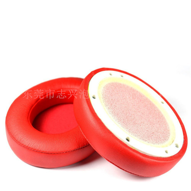设计皮質填充矽膠耳機套 慢回彈海綿降噪耳罩 TUP PVC皮耳套