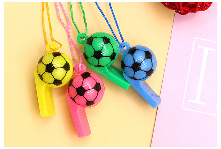 Color Plastic Football Whistle Referee Whistle Game Supplies display picture 4
