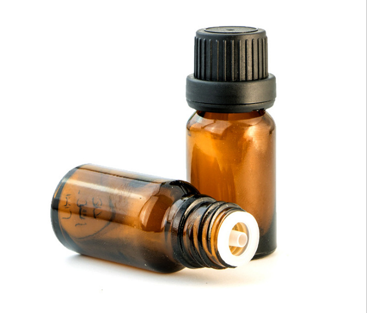 【现货供应】10ml棕色精油瓶单方茶色分装瓶小样瓶试用瓶大头盖