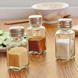 玻璃透明胡椒调味瓶椒盐瓶鸡精调料罐烧烤调味盒厨房用品家用盐罐