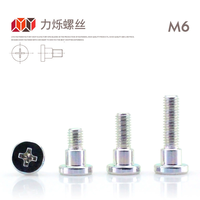 Крест утопленная головка цилиндра шаг Болт 8,8 трехвалентный хром позиционирующий винт можно настроить M6