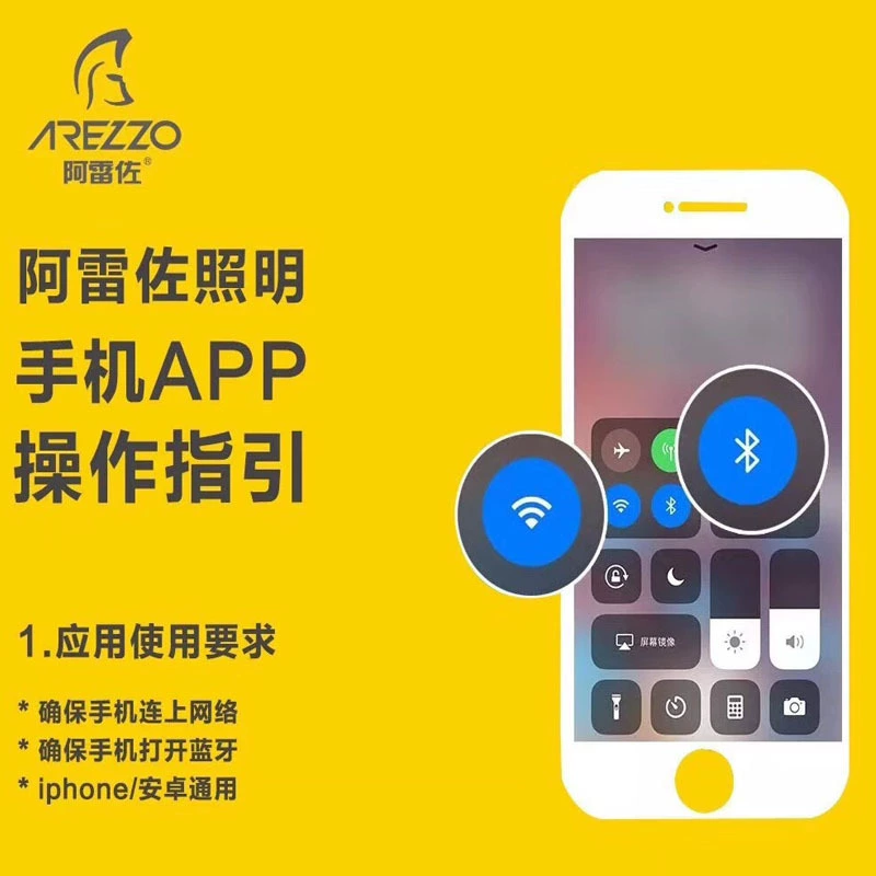 LED smart light source, mobile phone, ceiling light, remote control