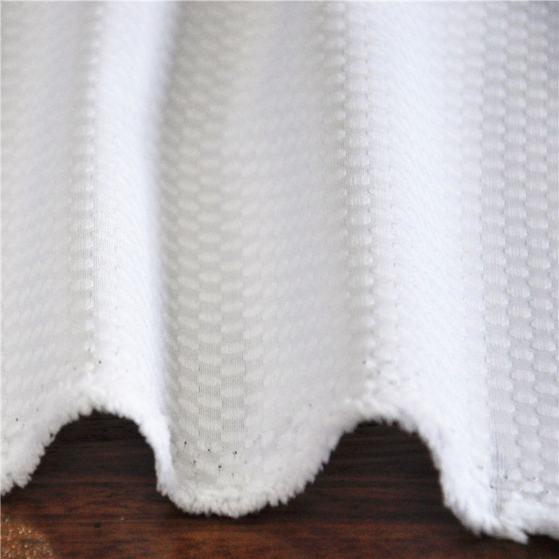 蓝光白 小圆点跆拳道服面料厂家直销运动服面料