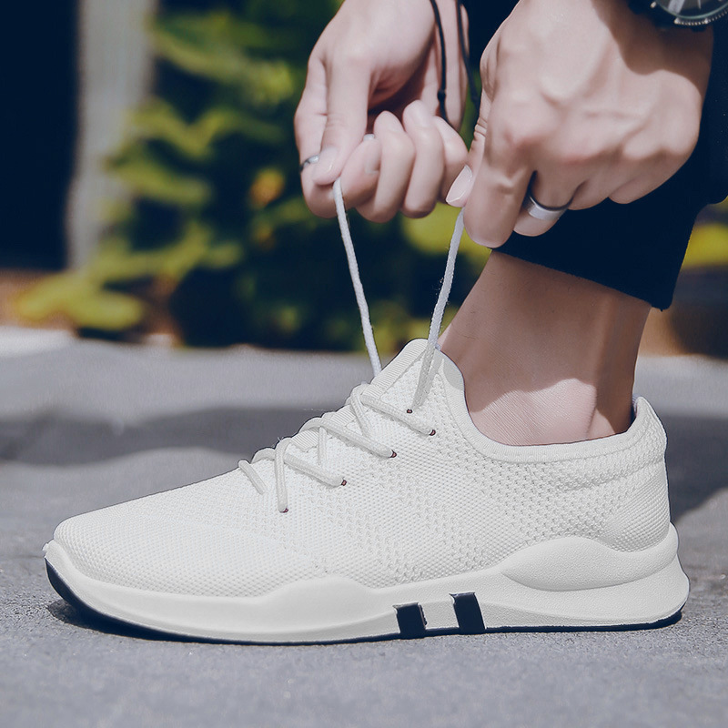 夏季新款男式休闲鞋 2018新品潮流运动风韩版浅口低帮透气跑步鞋|ru