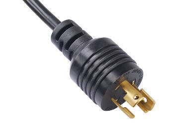 美标三芯插头 自锁插 电源线延长线批发 NEMA L5-15P 煊华