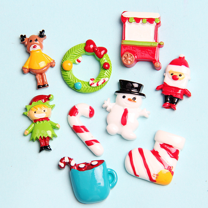 mini small size christmas resin accessories diy manicure phone case earring accessories new santa claus mini small size christmas resin accessories diy manicure phone case earring accessories new santa claus