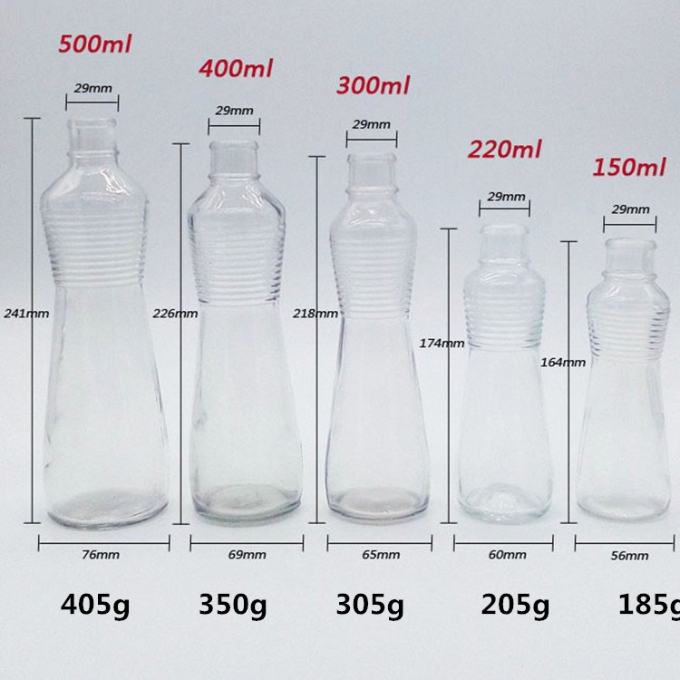 麻油瓶螺丝玻璃瓶各种容量大豆油瓶芝麻调和油空瓶子