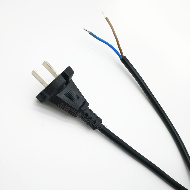 供应2芯国标1平方电线CCC认证国标两插电源线电动工具电源线3米