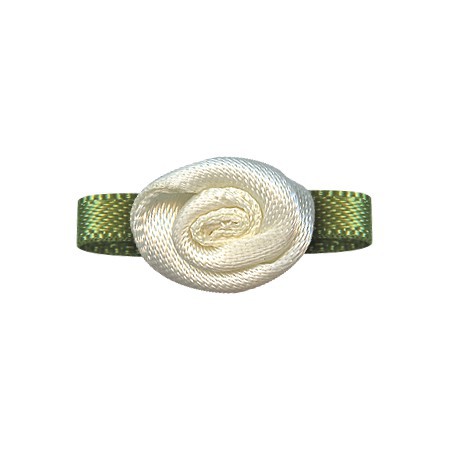 Accesorios de flores de Yao Ming DIY accesorios para el cabello hechos a mano hoja de una palabra 4 puntos revés flor ropa interior Decoración Accesorios cinta pequeña flor
