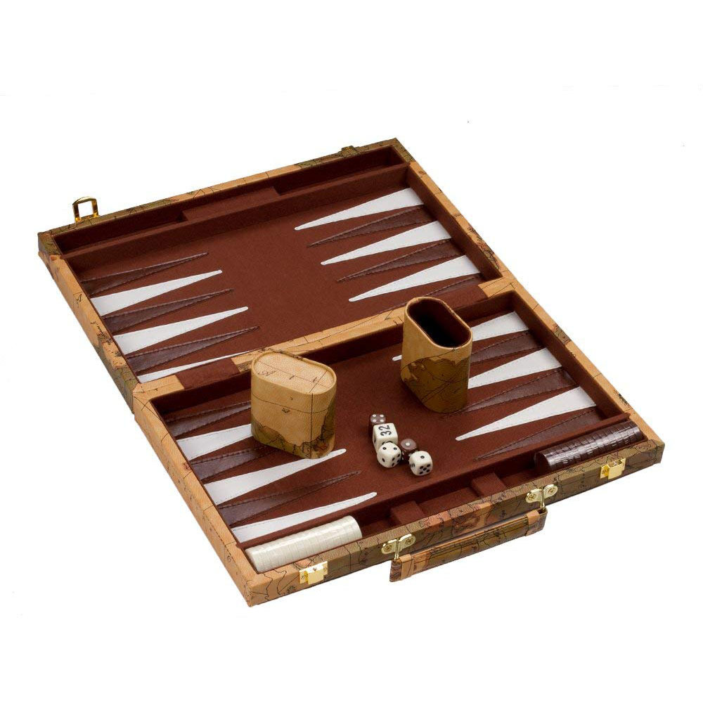 外国人用的娱乐用品礼盒制作皮质双陆跳棋棋牌礼品包装皮盒礼物