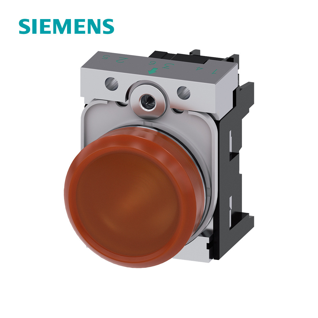 3SU1系列φ22金属亮光指示灯琥珀色