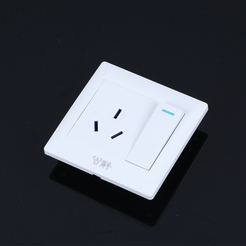 Type 86 switch socket household switch concealed wall switch household five-hole panel socket switch speed control switch