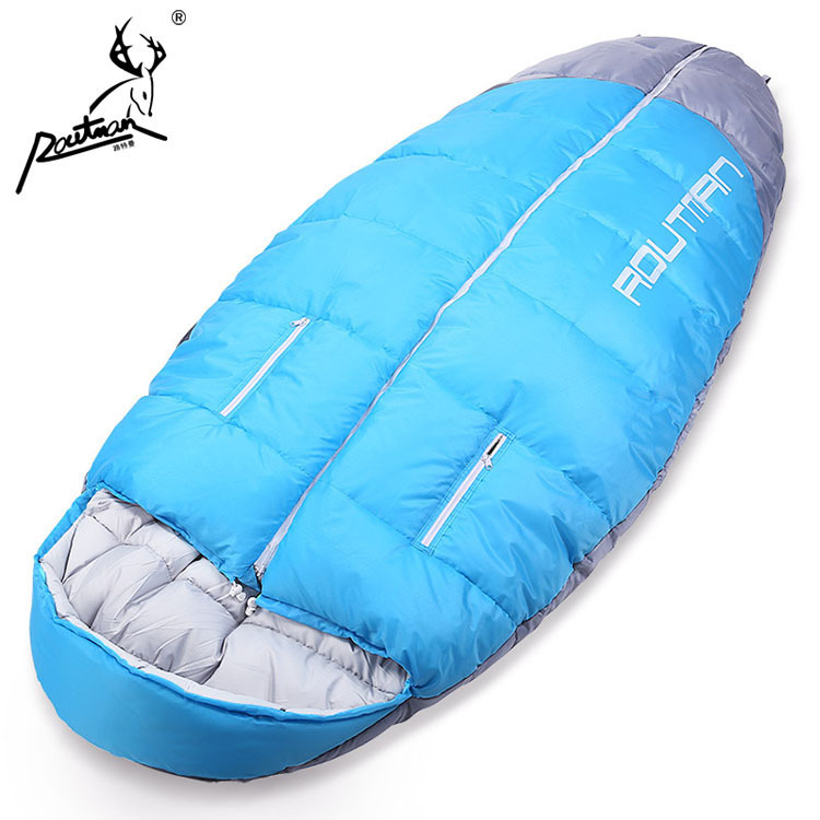 路特曼伸手睡袋成人室内加大加宽超大号户外用品夜班值班胖子睡袋|ms