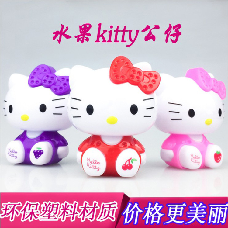 Birthday Cake decorate Decoration originality Hello Kitty kitty Doll fruit KT Scene Cake Baking Decoration
