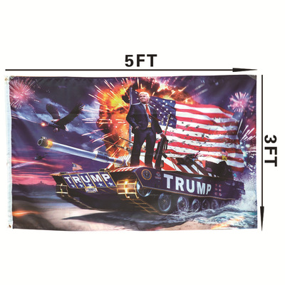 TRUMP TANK 特朗普旗  trump坦克旗2020 川普 亚马逊跨境电商专供