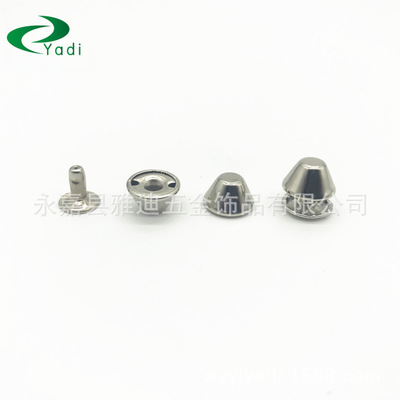 现货批发 水桶钉 水桶撞钉 10*4mm朋克铆钉 diy手工 服饰饰品配件