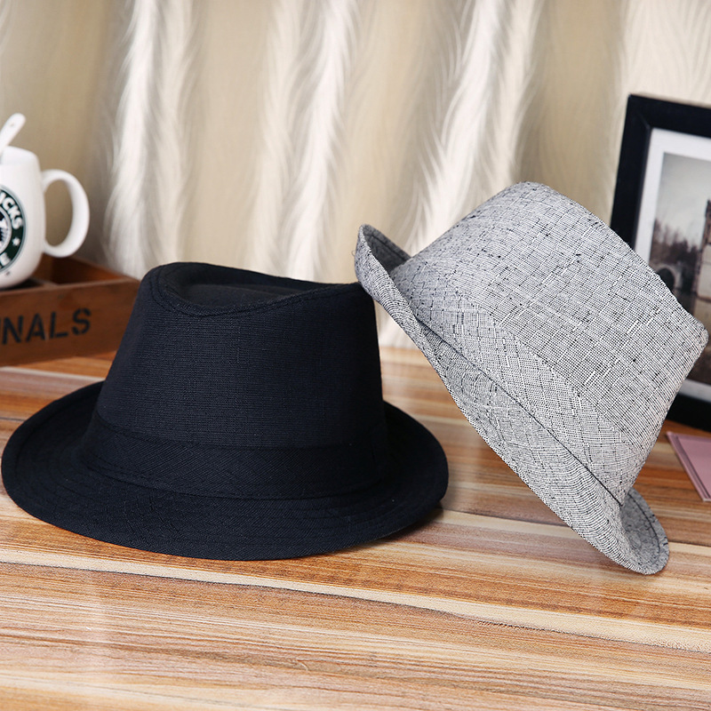Sombrero primavera y verano estilo coreano nuevo Lino bombín sombrero protección solar al aire libre sol sombrero bolsa pelo superior Venta caliente entrega de una sola pieza