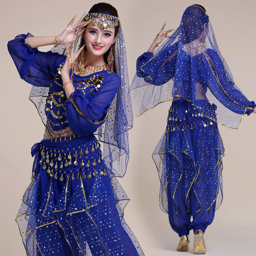 Belly dance practice clothes, performance clothes, Indian dance costumes, stage performance clothes