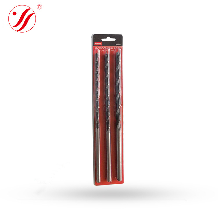 加长木工钻 高碳钢轧制三尖木工钻头  300/400/600MM长度