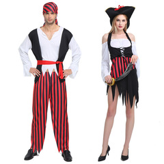 Cosplay Halloween adult costume performance suit pirate role play suit adult Caribbean pirate attire